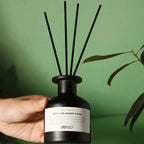 50ml Flameless Home Fragrance Room Flameless Freesia Jasmine Fragrance Oil with Reed Diffuser Stick Home Room Air Freshener Deco