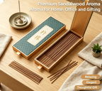 50g  Premium Agarwood Incense Sticks – Handmade Natural Aroma in Elegant Gift Box for Meditation & Home Fragrance